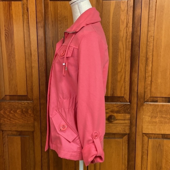 Jones New York Signature Pink Full Front Zipper Jacket Size M - Picture 2 of 14